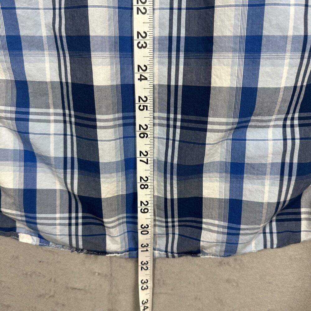 BKE Buckle Shirt Mens X-Large Athletic Fit Pearl Snap Long Sleeve Blue Gray - Picture 10 of 11